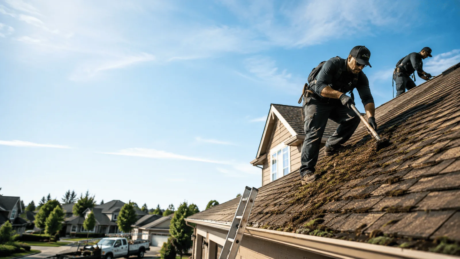 Roof Moss Removal in Oglesby, IL near me